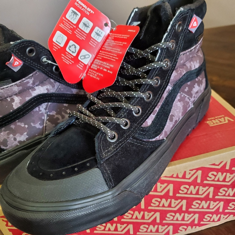Vans Sk8-Hi Mte-2 Black Camo Men Size 8, Women Size 9.5 - Picture 6 of 14